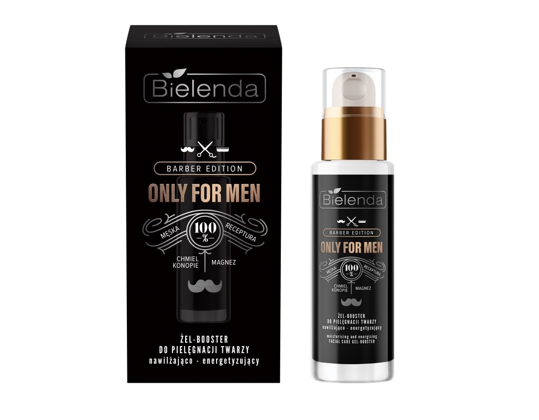 Bielenda Only for Men Barber Edition Żel-Booster do pielęgnacji twarzy nawilżająco-energetyzujący 30ml