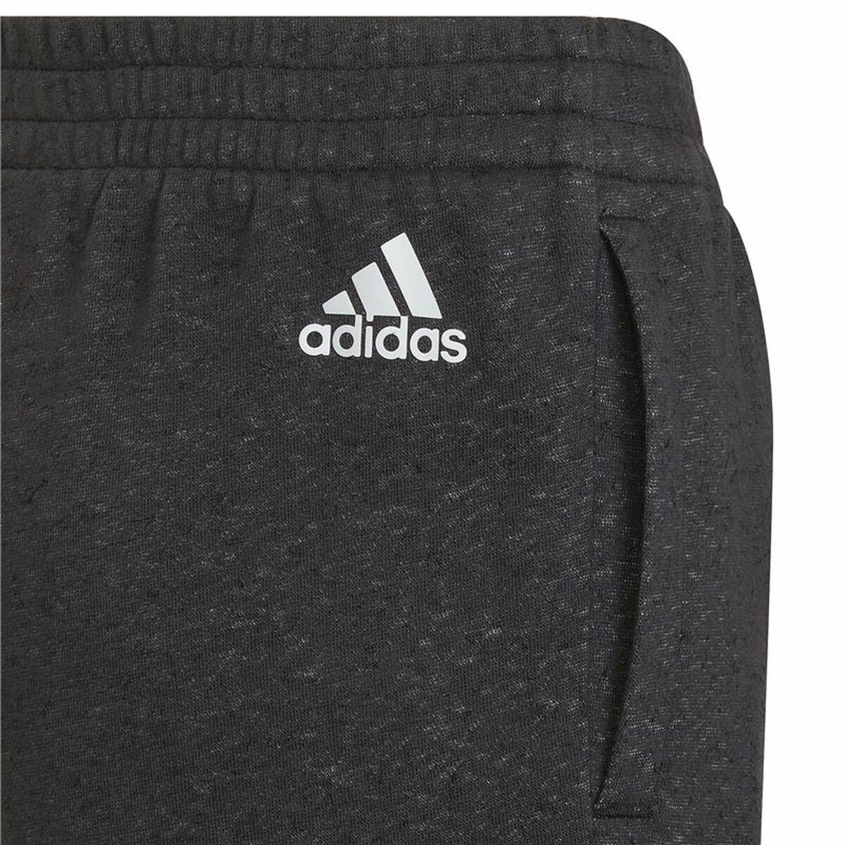 Children's Tracksuit Bottoms Adidas Future Icons 3 Stripes Black