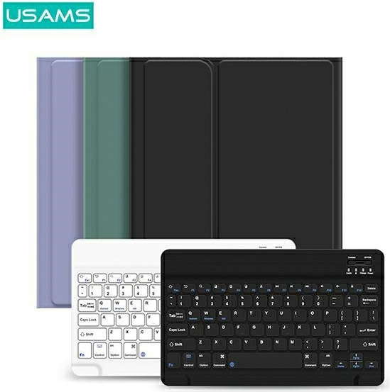 USAMS Winro Case Keyboard Apple iPad 9.7 2018 (6 gen) green cover - white keyboard IPO97YRXX02