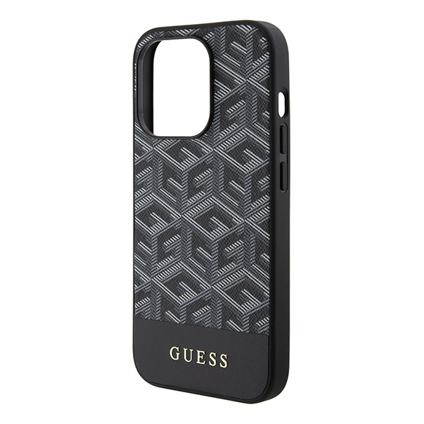 Guess GUHMP15XHGCFSEK Apple iPhone 15 Pro Max hardcase GCube Stripes MagSafe black