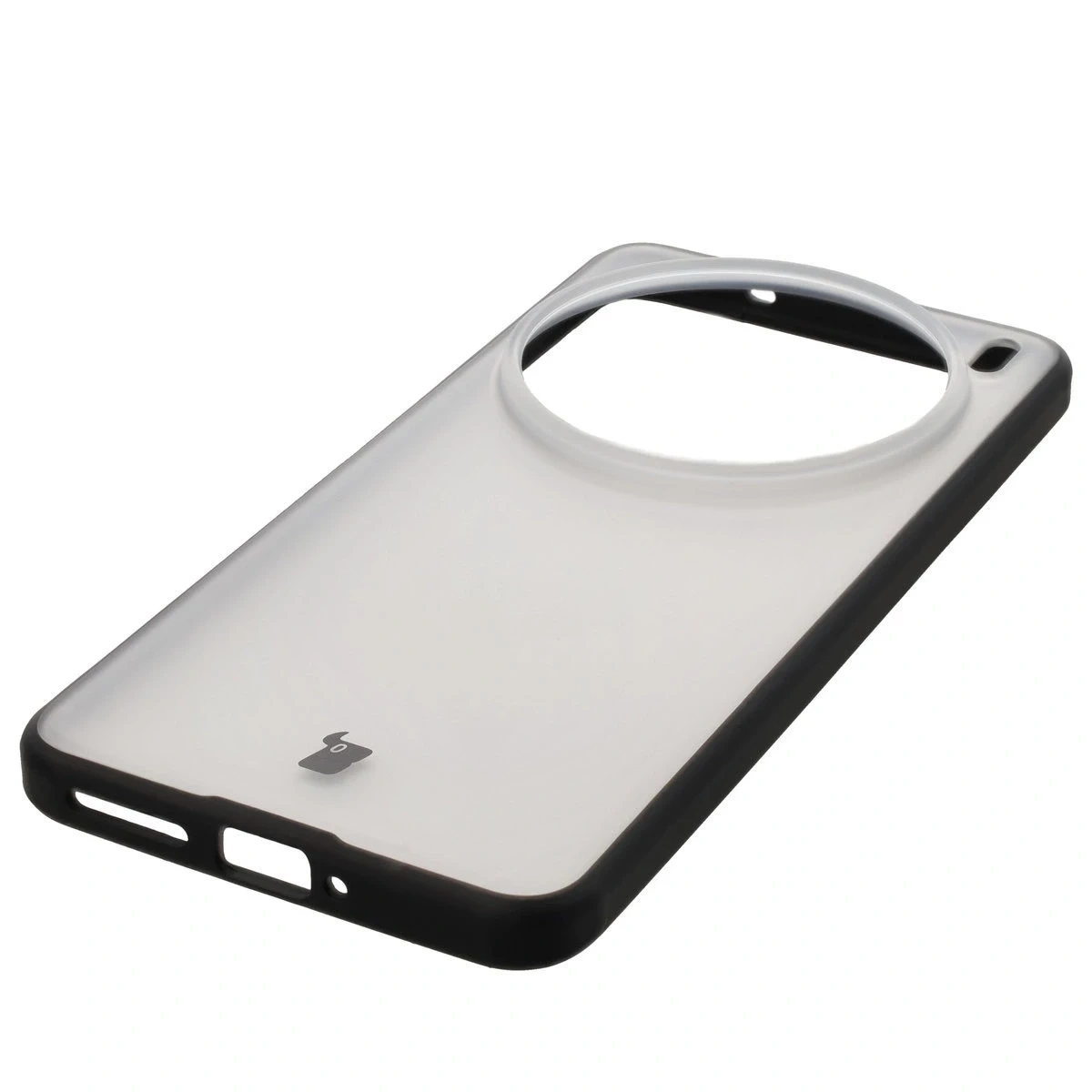 Etui Bizon Case Angelo do Vivo X200 Pro przydymione z czarną ramką