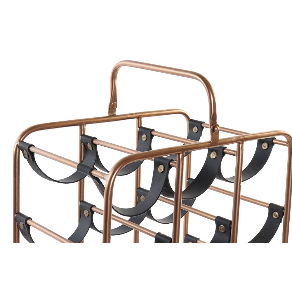Bottle rack DKD Home Decor 37 x 23,5 x 54 cm Metal Copper Polyurethane