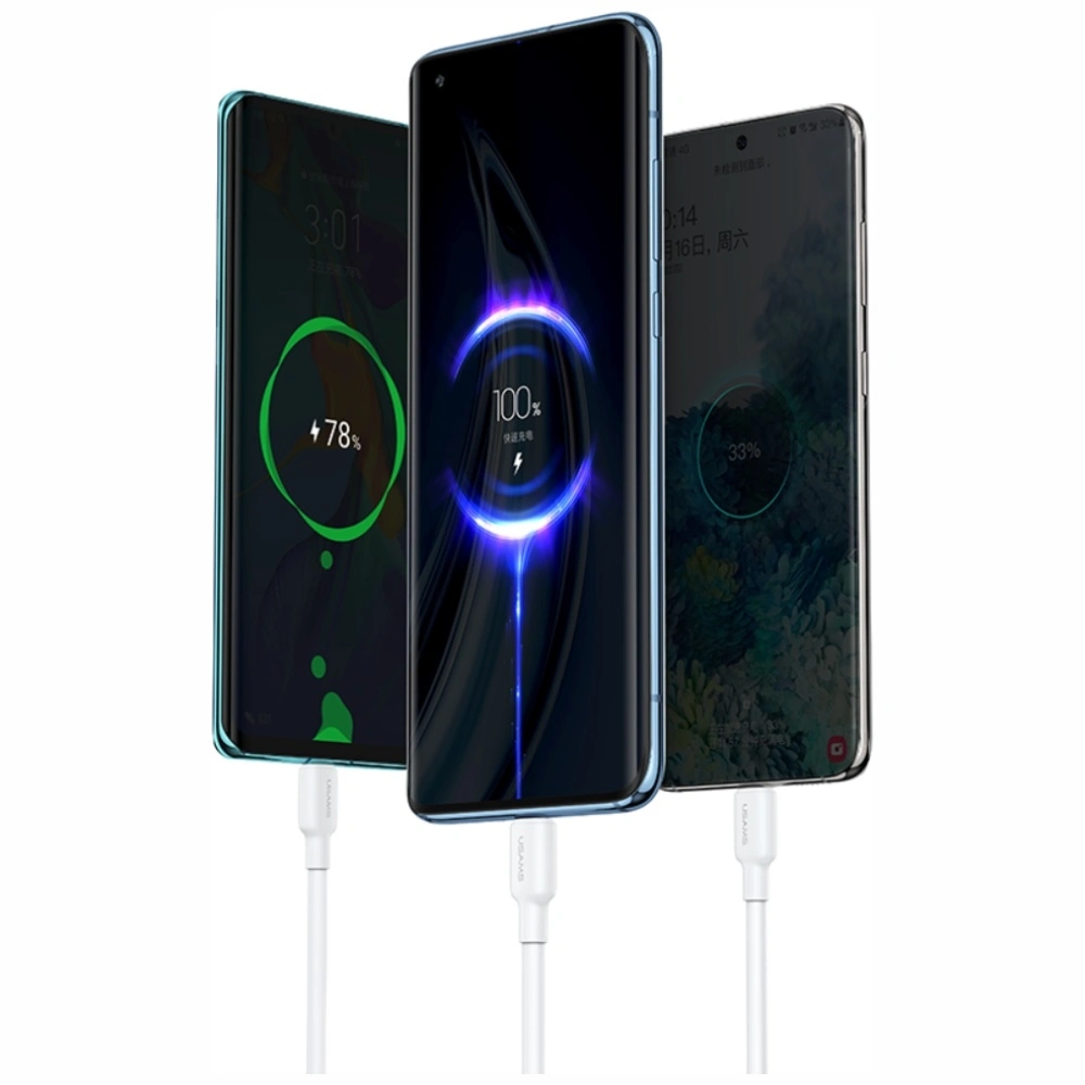 Kabel USAMS US-SJ603 U84 3A USB-C / USB-A 3m biały