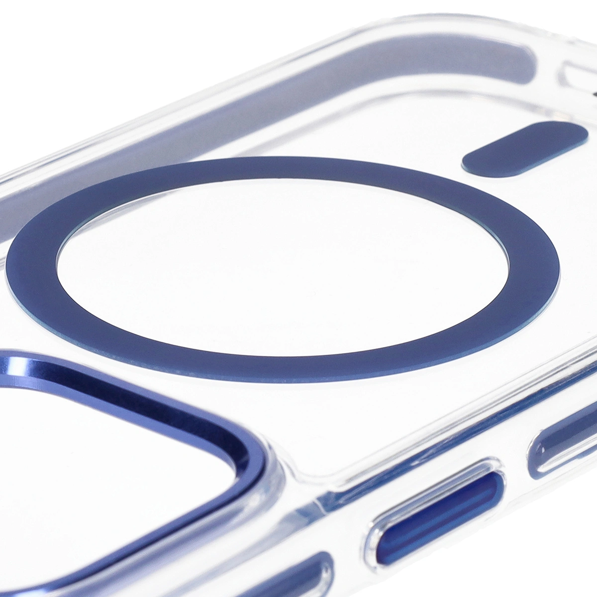 Bizon Case Marco Apple iPhone 14 Pro clear with blue frame
