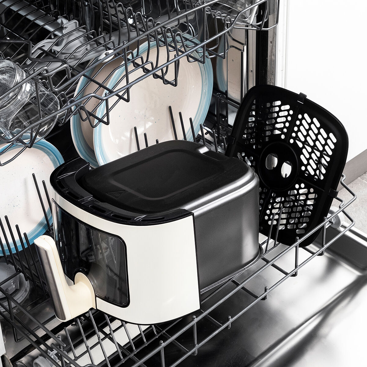 No-Oil Fryer InnovaGoods Vynner Pro 6500 Stainless steel Cream 1700 W 6,5 L No-Oil Fryer InnovaGoods Vynner Pro 6500 Stainless steel Cream 1700 W 6,5 L