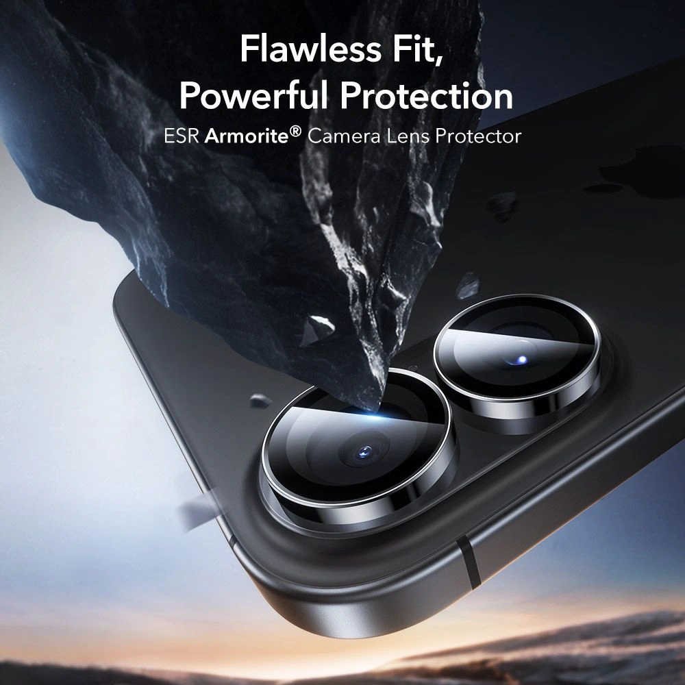 Osłona na aparat ESR Armorite Camera Protector do Apple iPhone 16 / 16 Plus / 17 Black