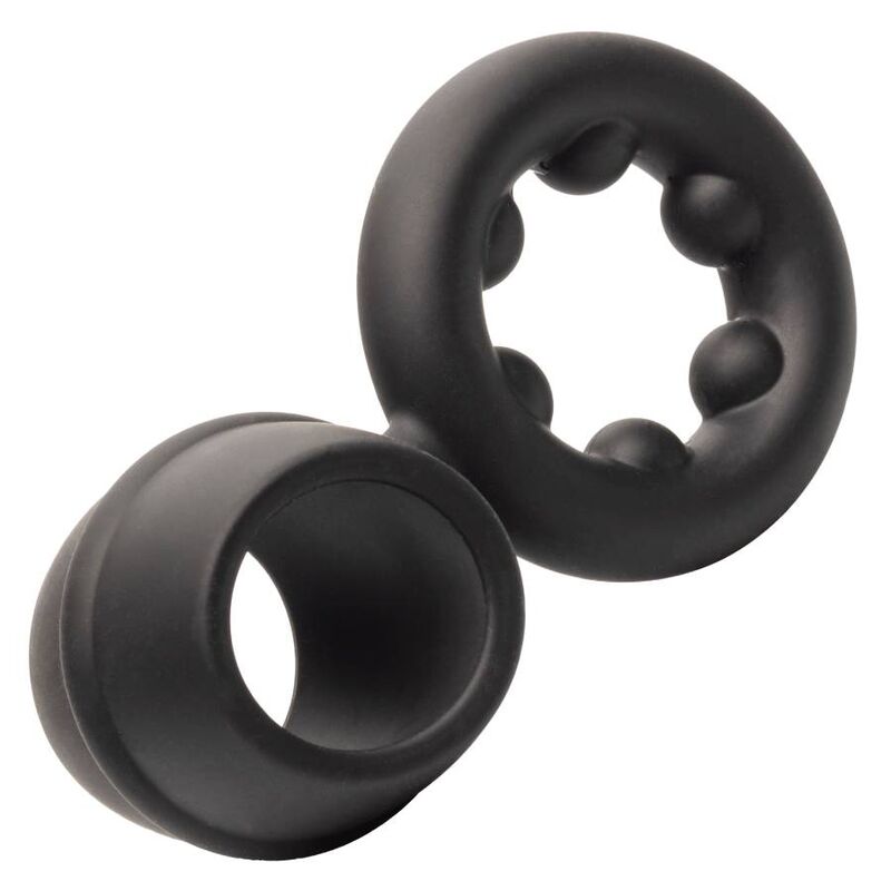 CALIFORNIA EXOTICS ALPHA DUAL MAGNUM RING BLACK