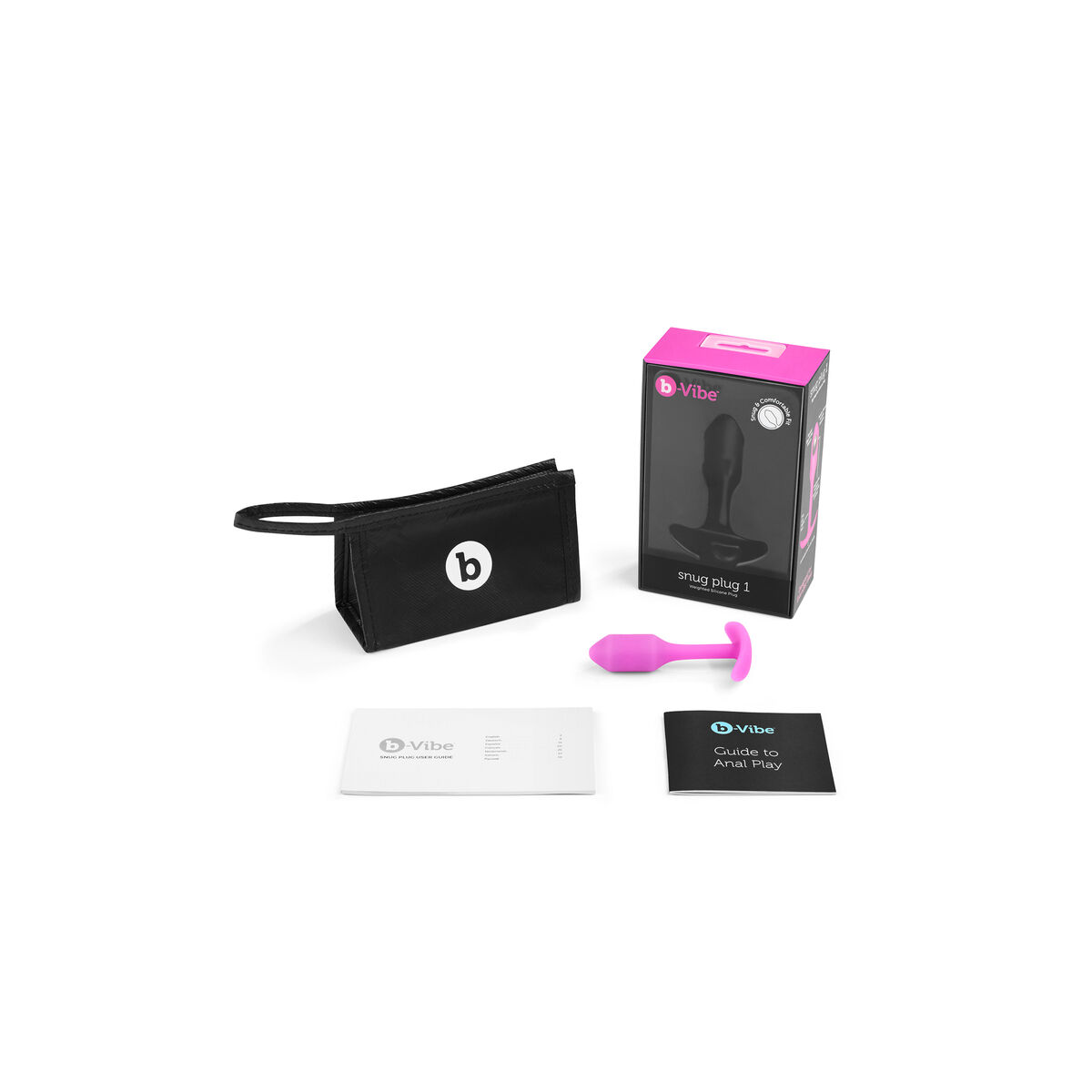 Snug Plug 1 Fuchsia B-Vibe 96717 Snug Plug 1 Fuchsia B-Vibe 96717