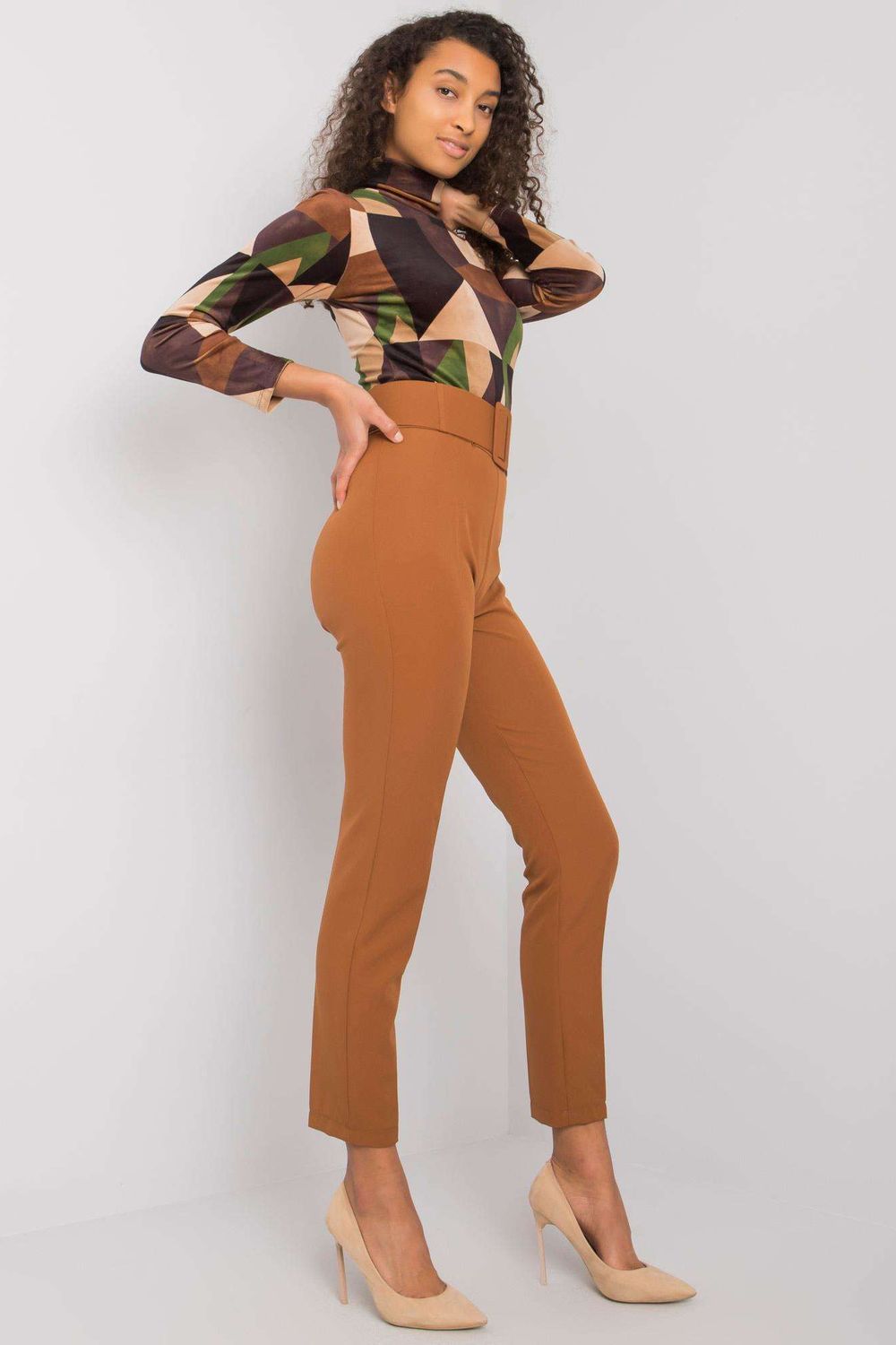  Women trousers model 161288 Pole&Pole  brown