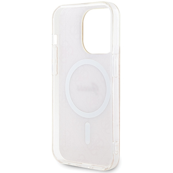 Guess GUHMP15LH4STP Apple iPhone 15 Pro hardcase IML 4G MagSafe pink