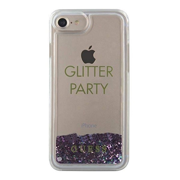 Guess GUHCP7GLUQPU Apple iPhone SE 2022/SE 2020/8/7 purple hard case Liquid Glitter Party