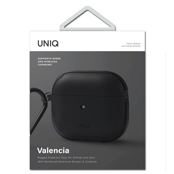 UNIQ Valencia Antimicrobial Apple AirPods 3 midnight black