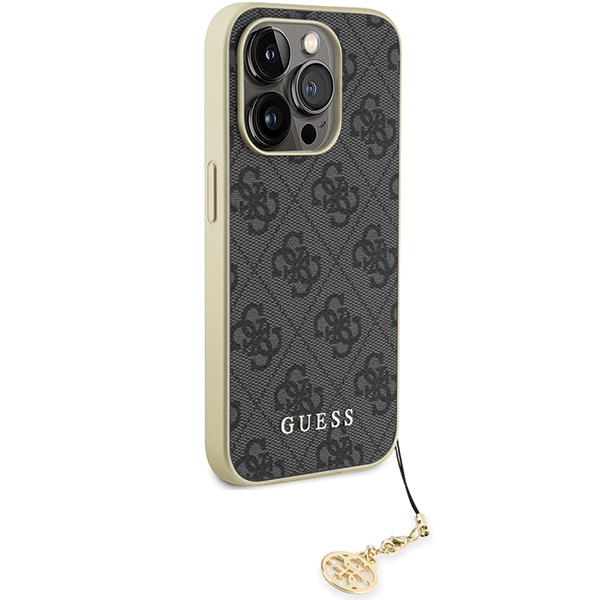 Guess GUHCP15LGF4GGR Apple iPhone 15 Pro hardcase 4G Charms Collection grey