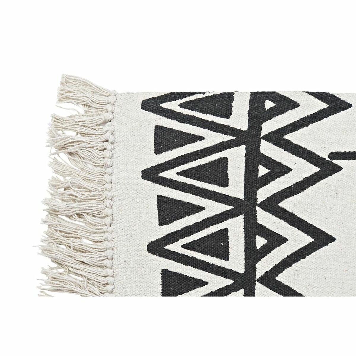 Carpet DKD Home Decor 160 x 250 x 0,7 cm Black Polyester White Ikat Boho