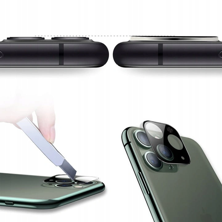 Bizon Glass Edge tempered glass - [2 PACK] + lens protection Apple iPhone 11 Pro black