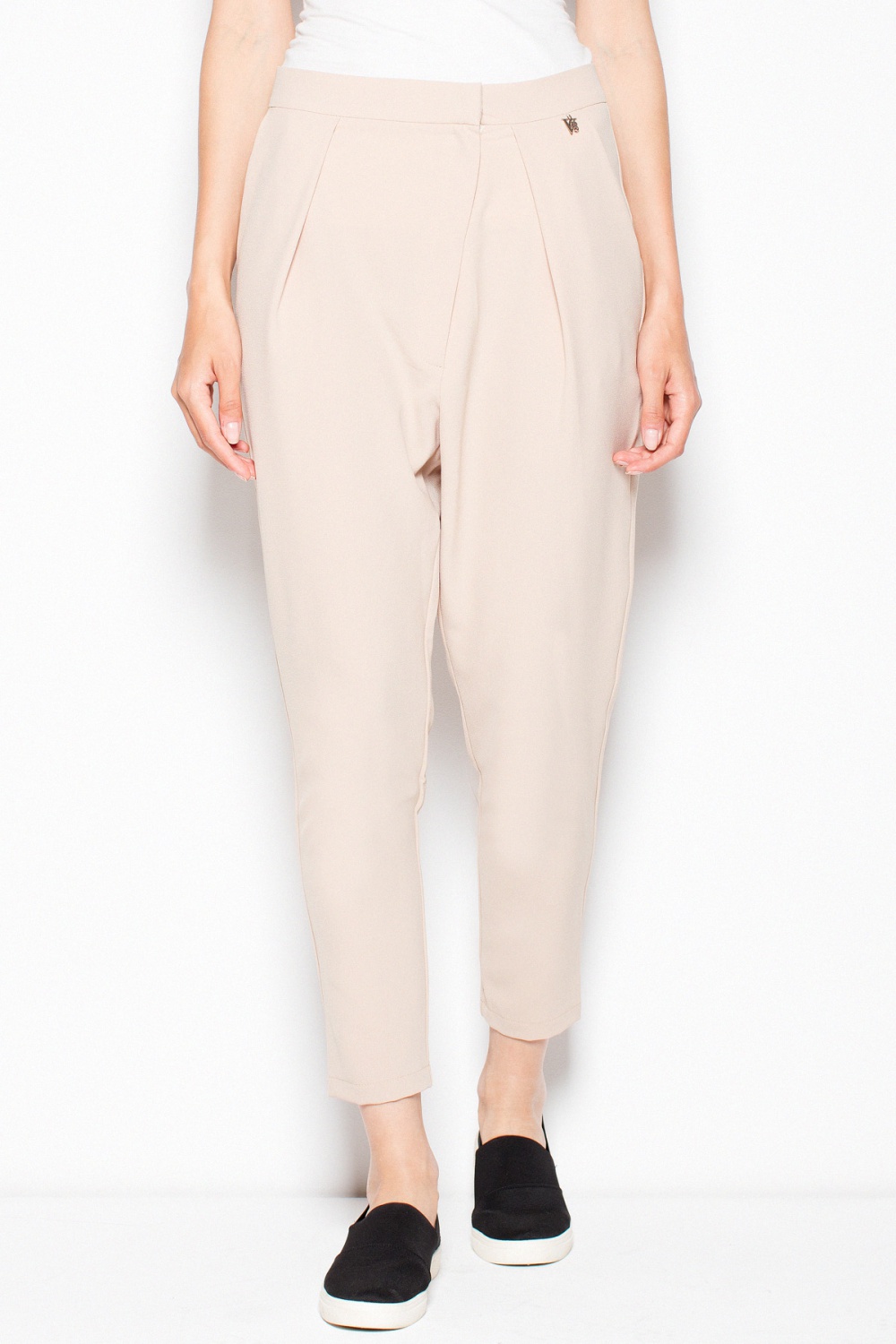  Women trousers model 77387 Venaton  beige