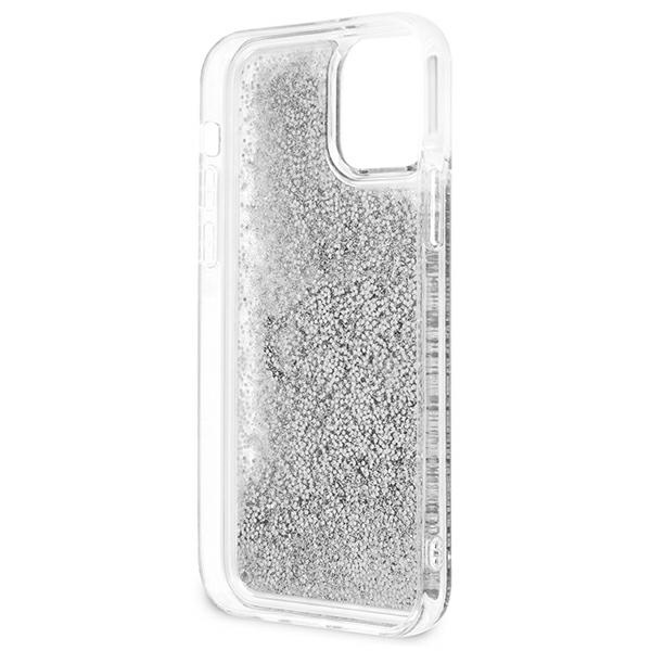 Guess GUHCP12LLG4GSI Apple iPhone 12 Pro Max silver hardcase 4G Big Liquid Glitter