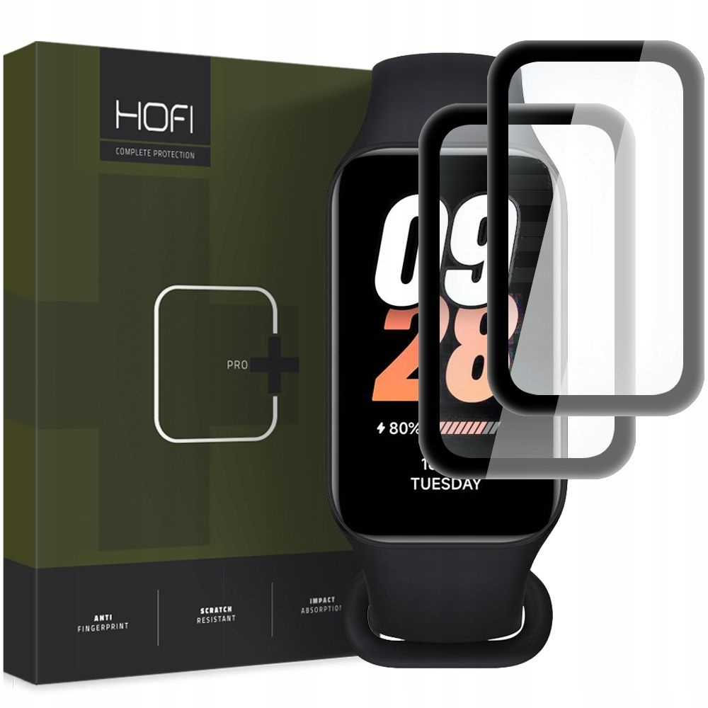 Hofi Hybrid Pro+ Xiaomi Smart Band 8 Active Black [2 PACK]