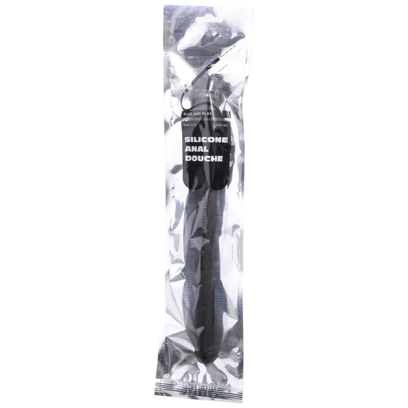 ALL BLACK - SHOWER ANAL SILICONE SISTEMA STOPPER 27 CM