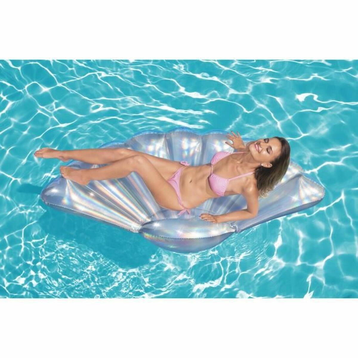 Air mattress Bestway Shell 180 X 112 cm Iridescent