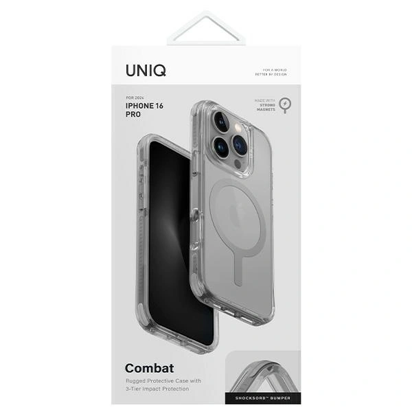 UNIQ Combat Apple iPhone 16 Pro MagClick Charging grey