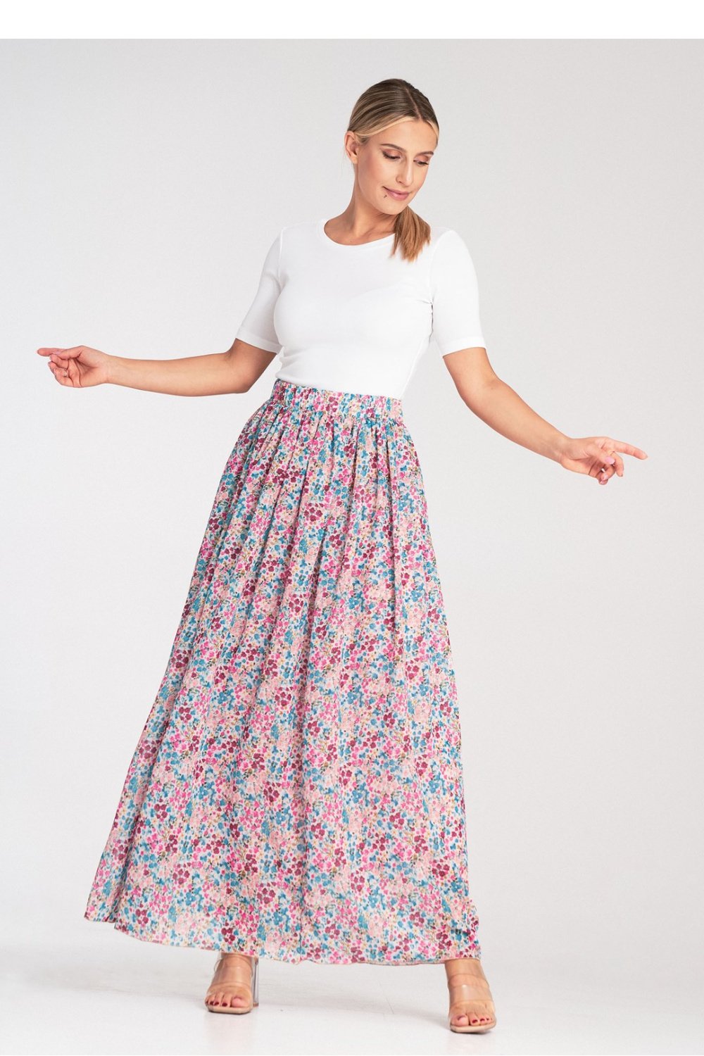  Long skirt model 204347 Figl  multicolor