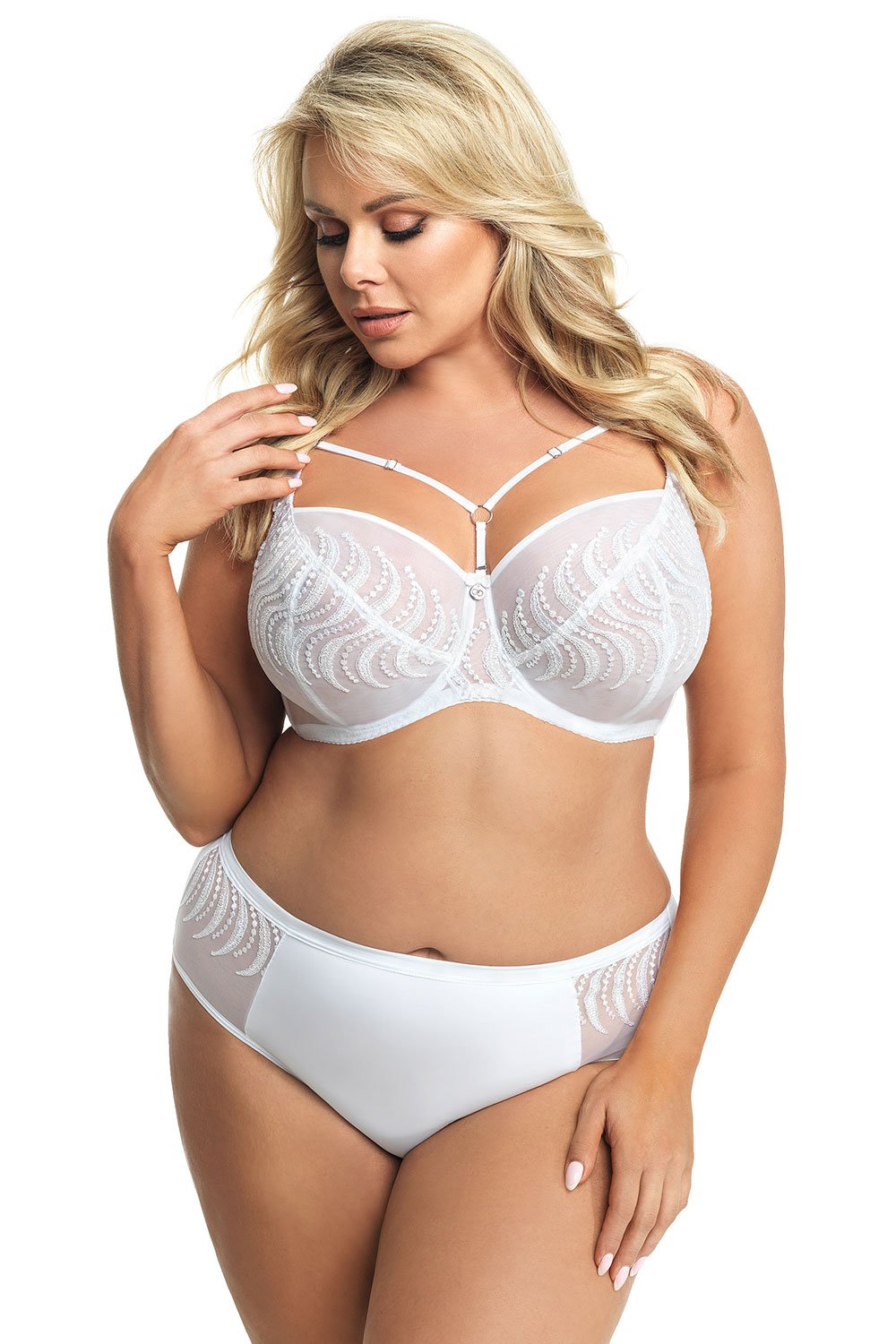 Biustonosz Soft Model Destiny K500 White - Gorsenia Lingerie Biały Damska