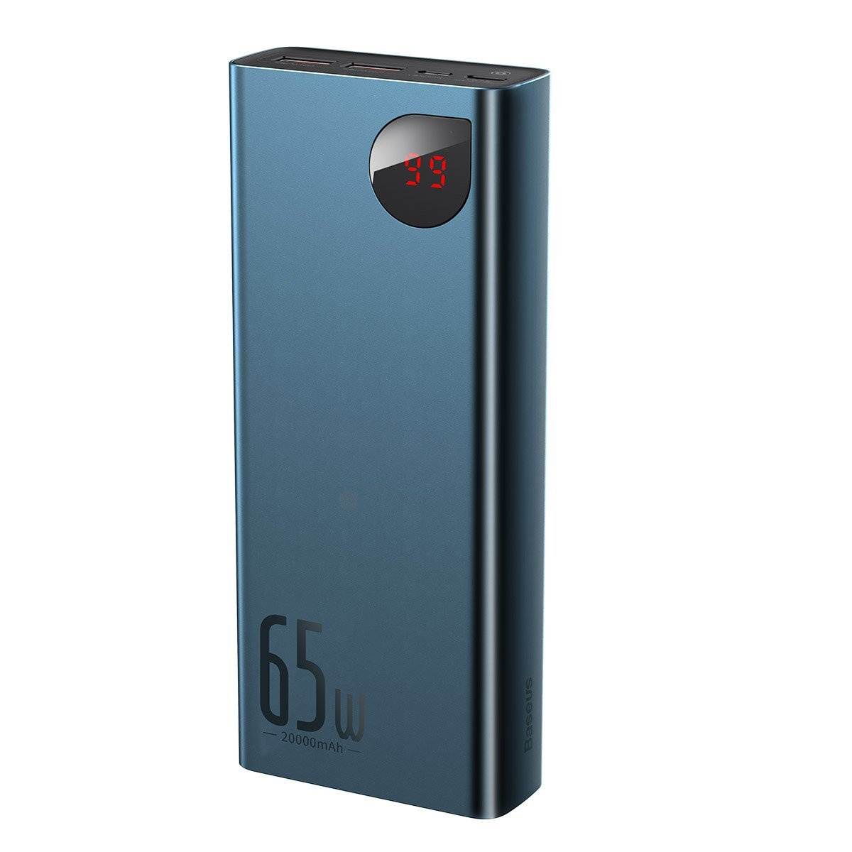 Baseus Adaman Metal Power Bank 20000mAh PD QC 3.0 65W 2xUSB + USB-C + micro USB (Blue)