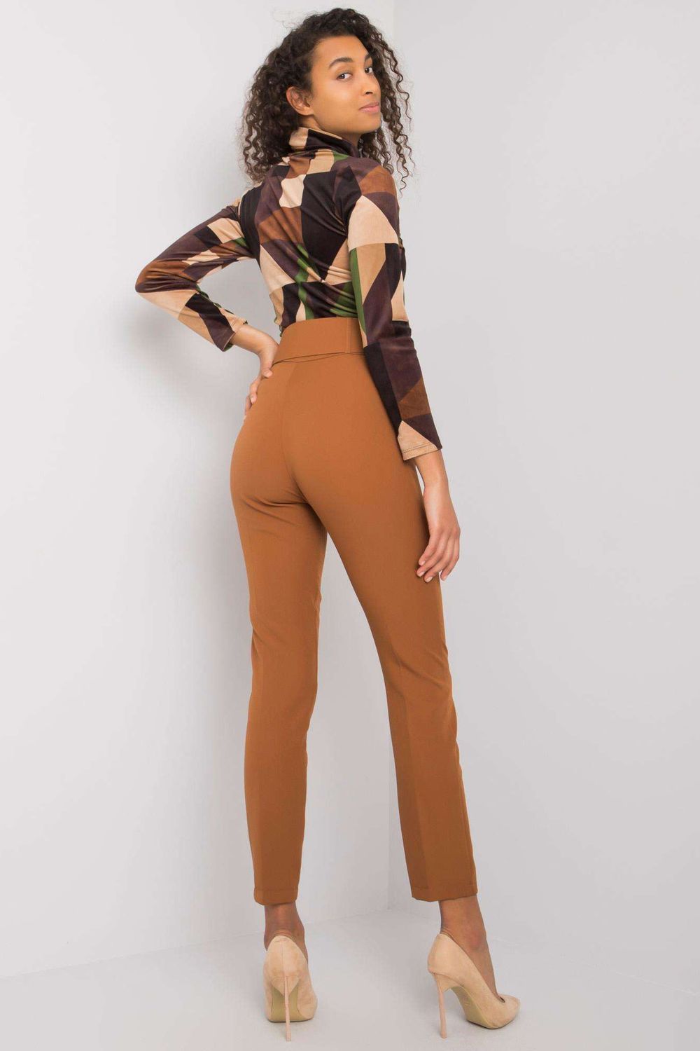  Women trousers model 161288 Pole&Pole  brown