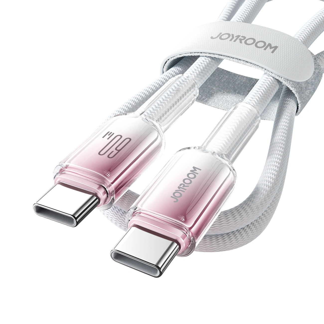 Joyroom S-A42 Crystal-Clear Series 60W USB-C / USB-C cable 1.2m white