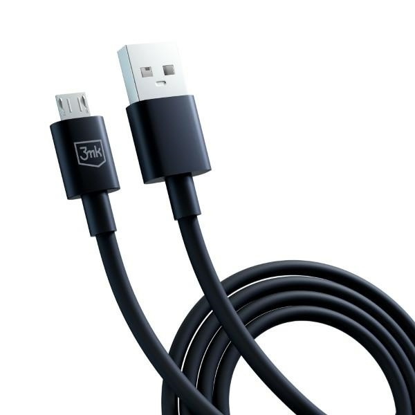 3MK cable Hyper USB-A / microUSB 1.2m 5V 2.4A black