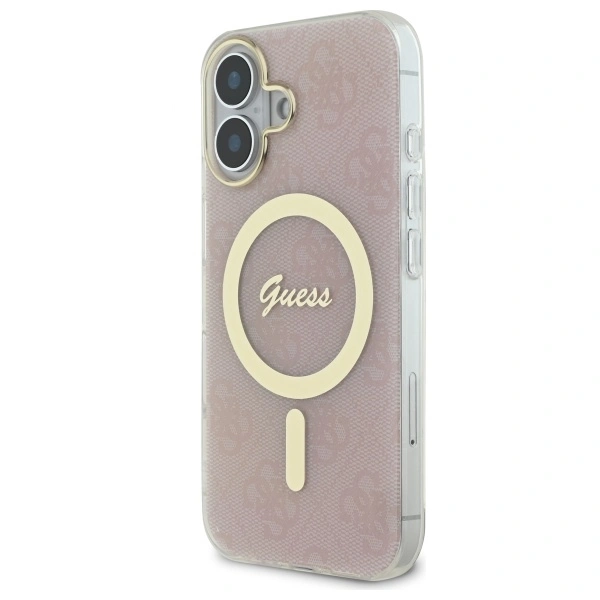 Guess GUHMP16MH4STP Apple iPhone 16 Plus hardcase IML 4G MagSafe pink