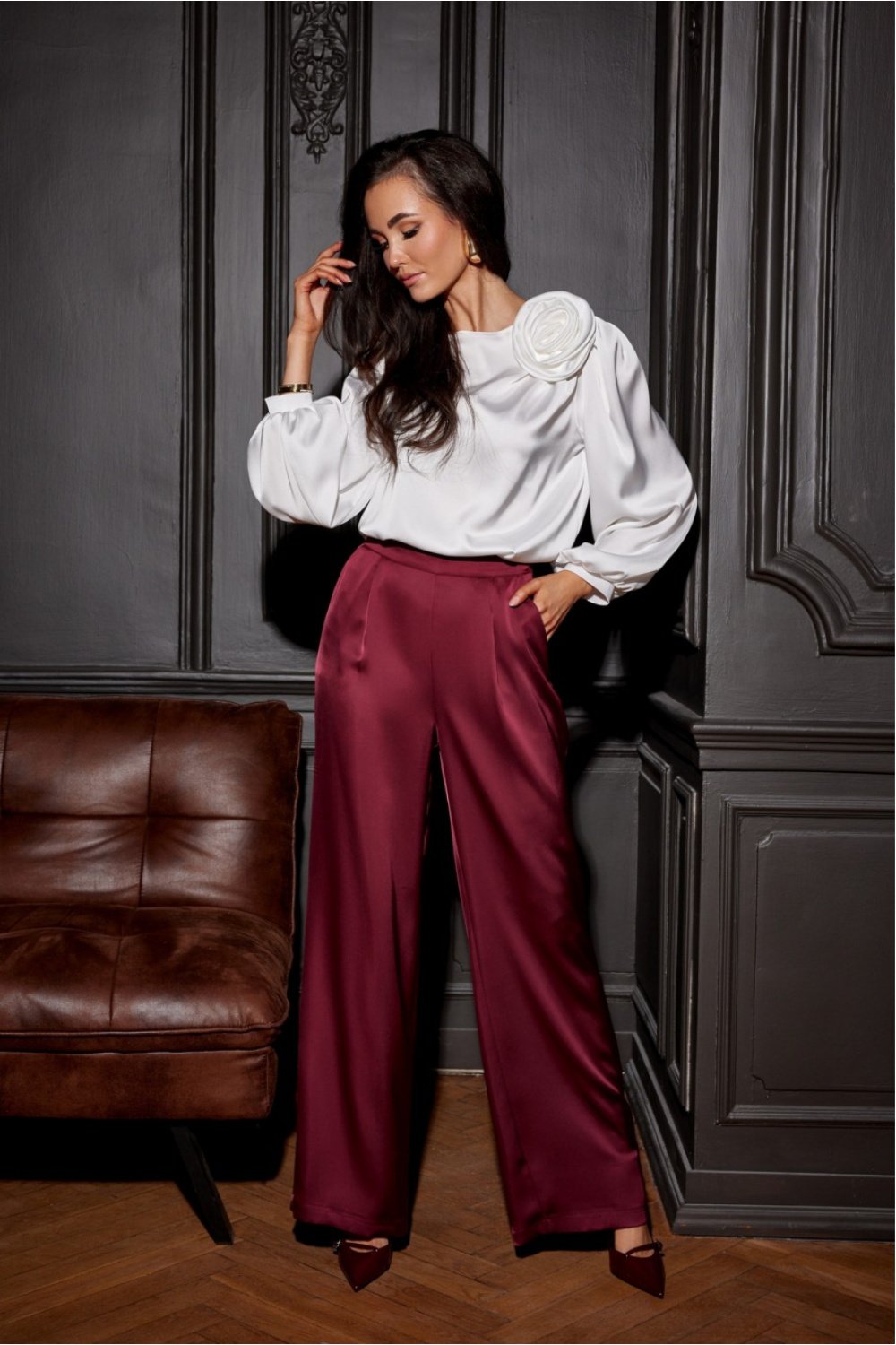  Women trousers model 204910 Roco Fashion  red