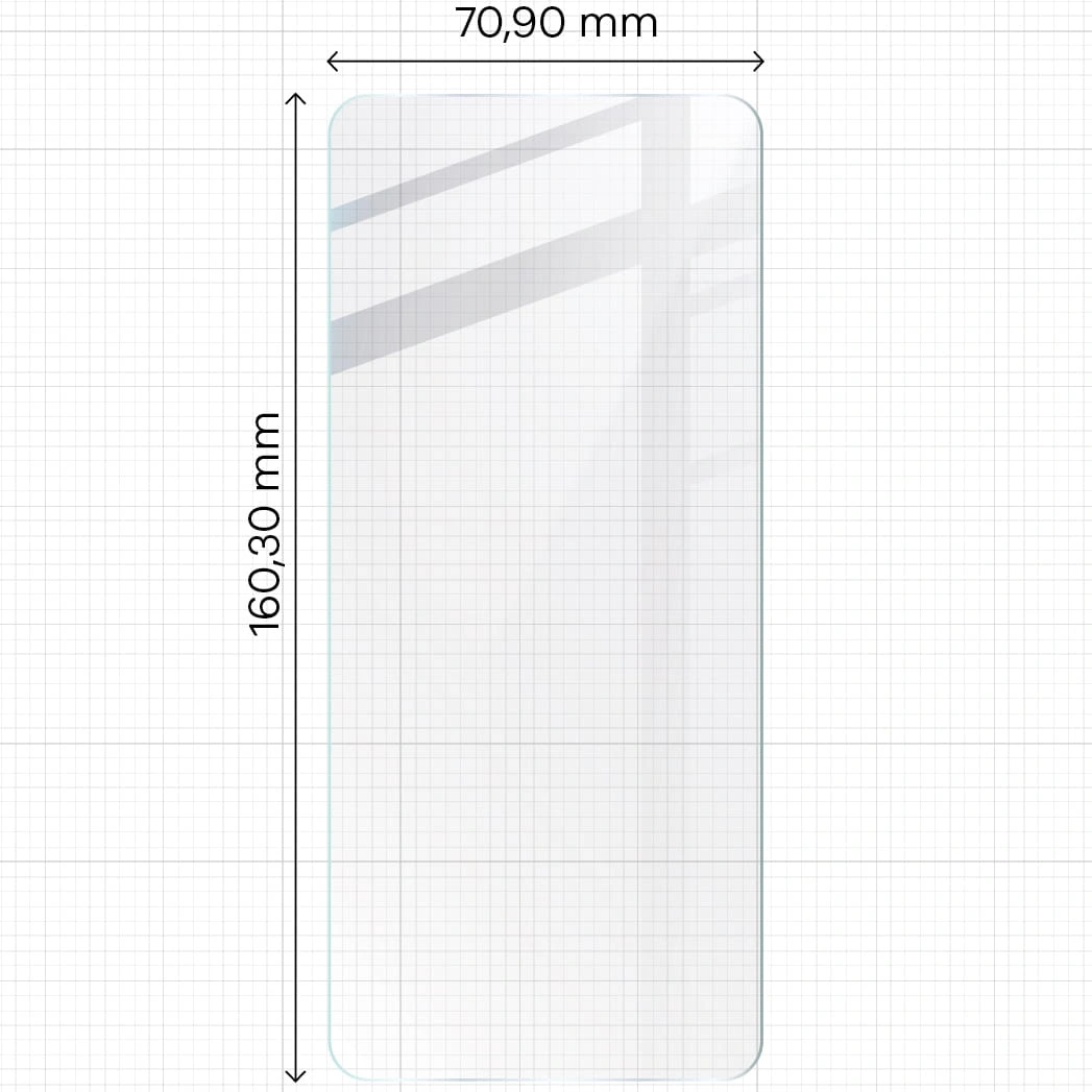 BIZON Clear 3x screen glass + camera glass Xiaomi Redmi 12