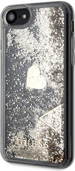 Guess GUOHCI8GLHFLGO Apple iPhone SE 2022/SE 2020/8/7 złoty hardcase Glitter Charms