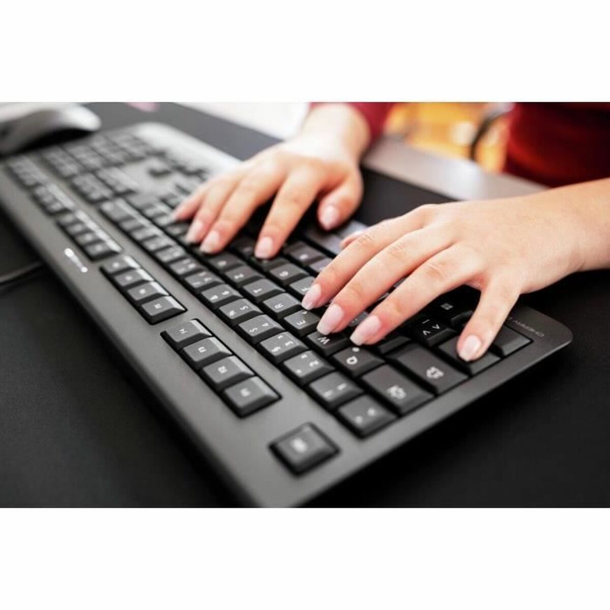 Keyboard Cherry JK-0800FR-2 Black Spanish Qwerty AZERTY Keyboard Cherry JK-0800FR-2 Black Spanish Qwerty AZERTY