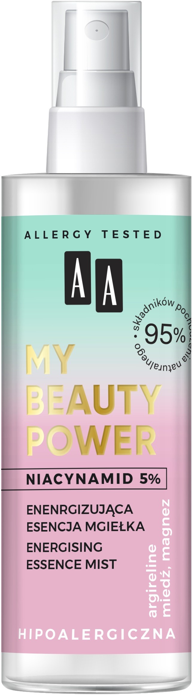 AA My Beauty Power Esencja-mgiełka energizująca do twarzy  100ml