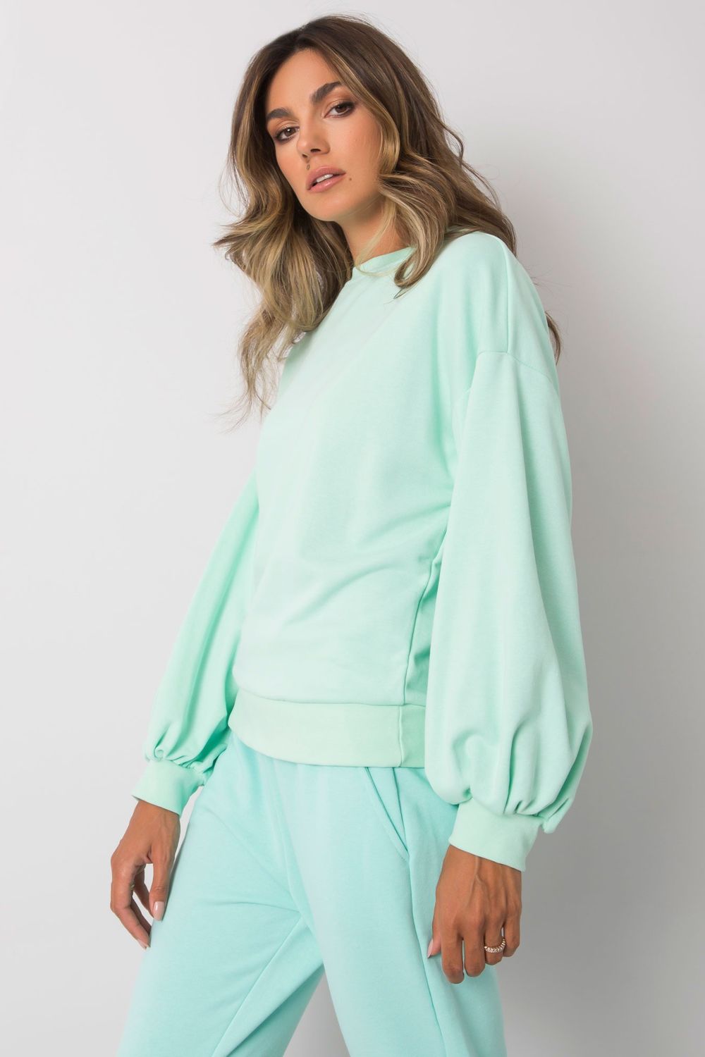  Sweatshirt model 160849 Ex Moda  green