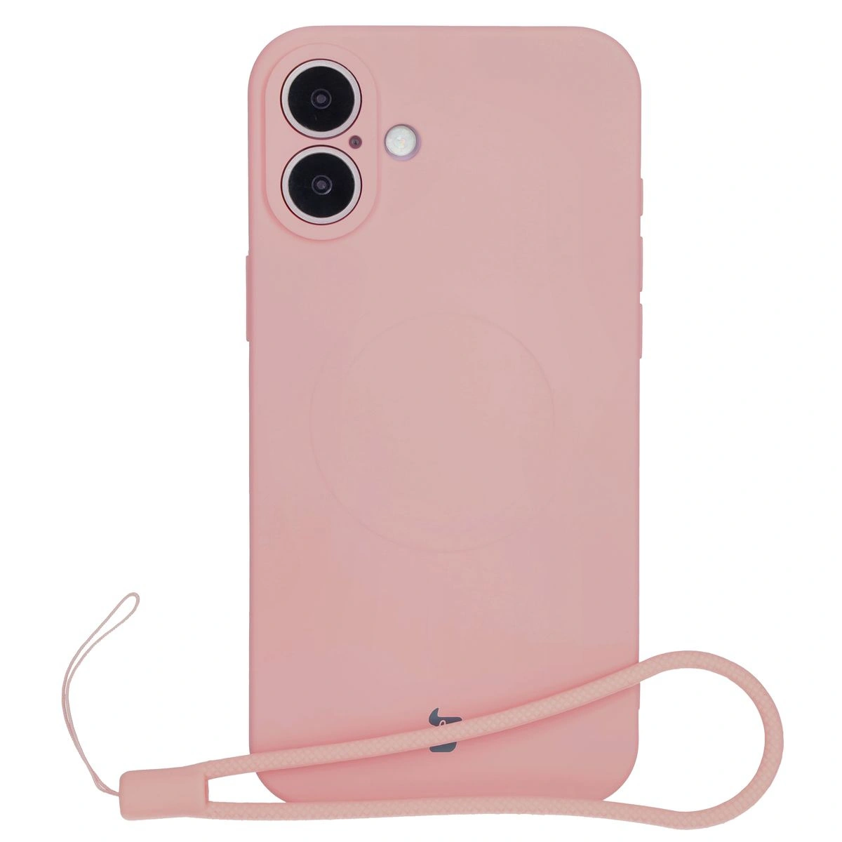 Bizon Case Silicone Magnetic Apple iPhone 16 light pink