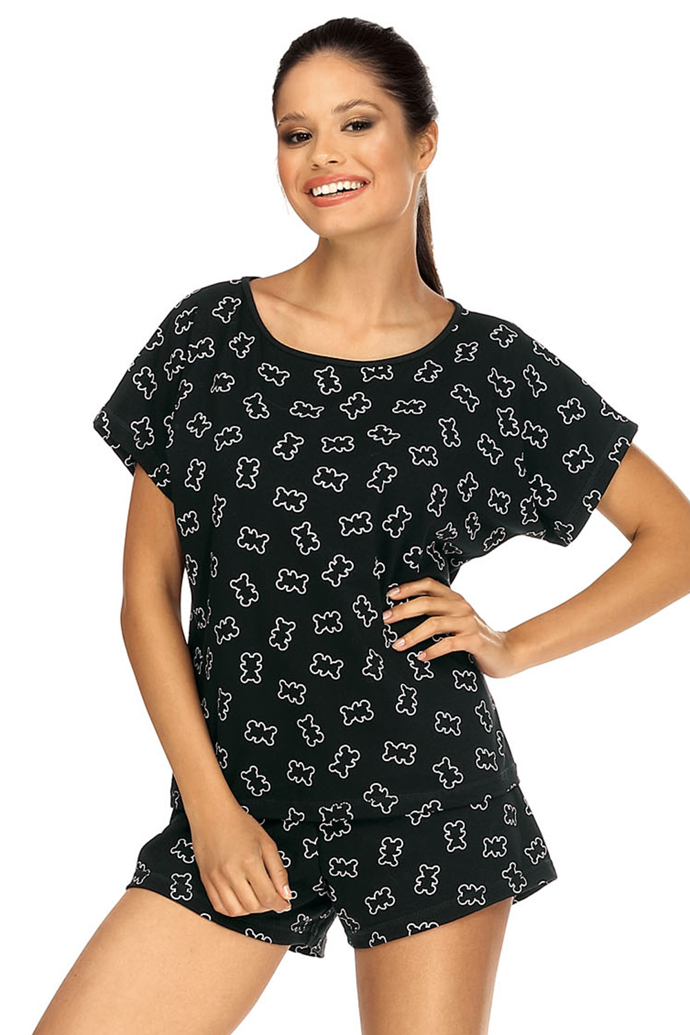 Pyjama model 165689 Lorin schwarz Damen