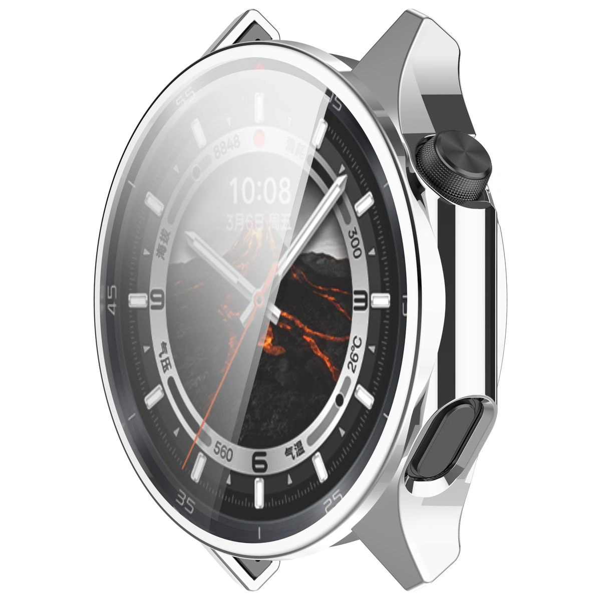 Bizon Case Watch Felipe OnePlus Watch 3 / Oppo Watch X2 silver