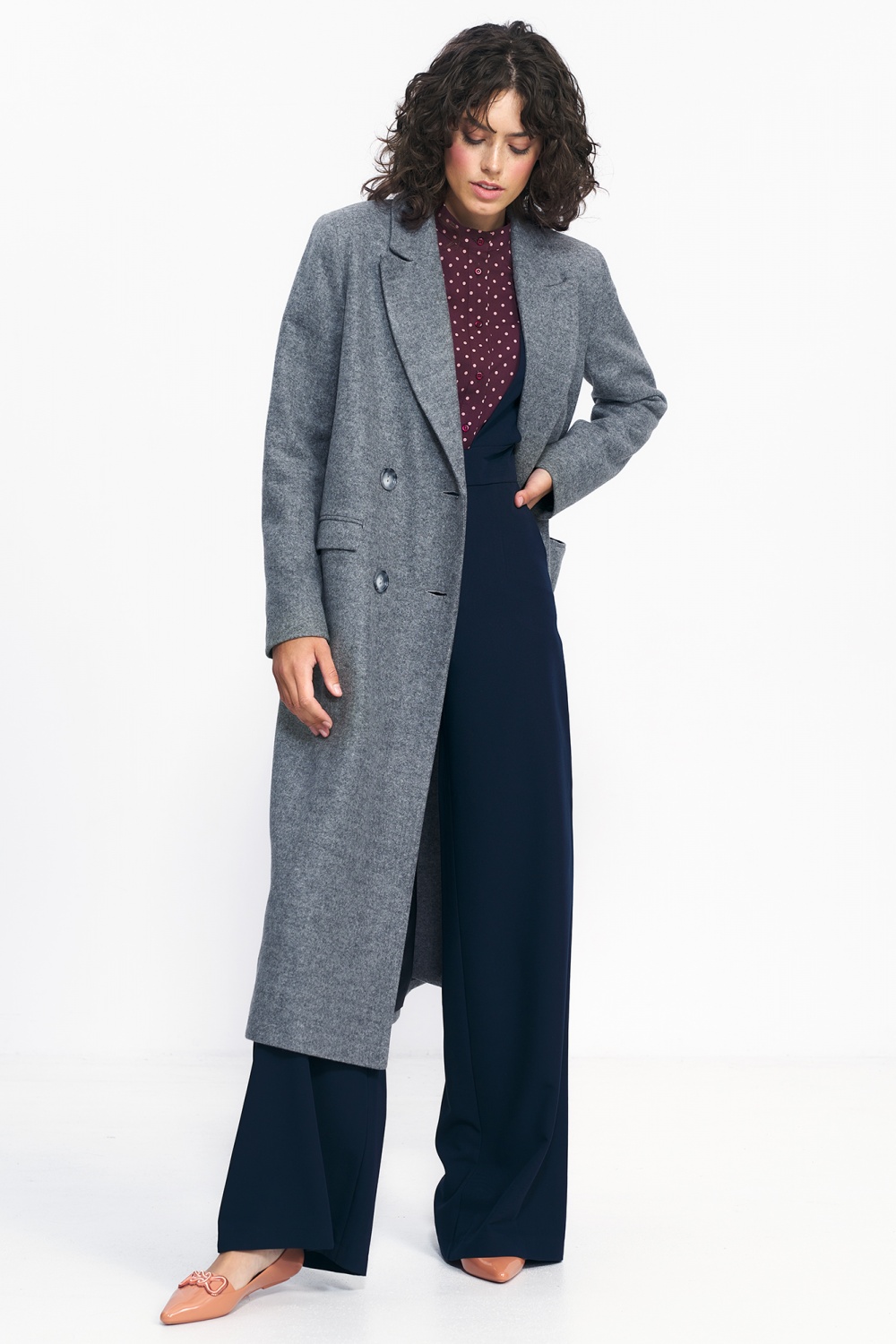  Coat model 186120 Nife  grey