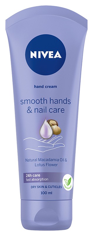 NIVEA Hand Cream Krem do rąk i paznokci wygładzający Smooth Hands & Nail Care 100ml