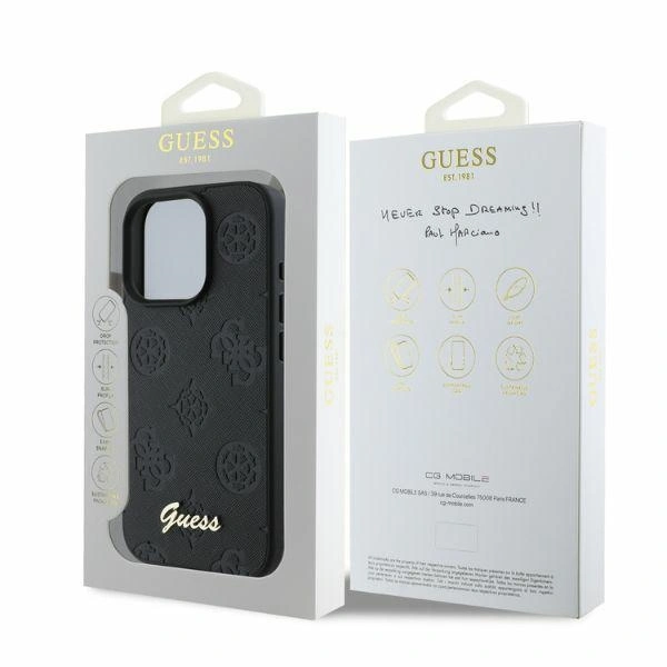 Case Guess GUHCP16LG4GFGR Apple iPhone 16 Pro hardcase 4G Classic black