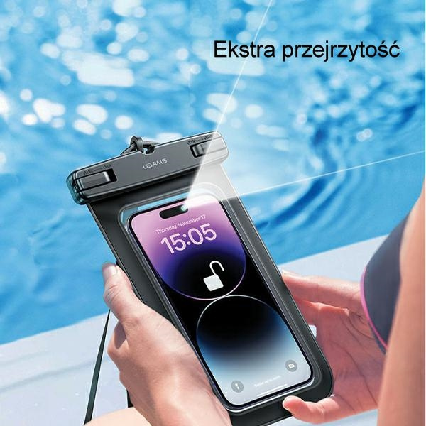 USAMS FSD1203 6,7 inch waterproof case IP68 transparent (US-YD012)