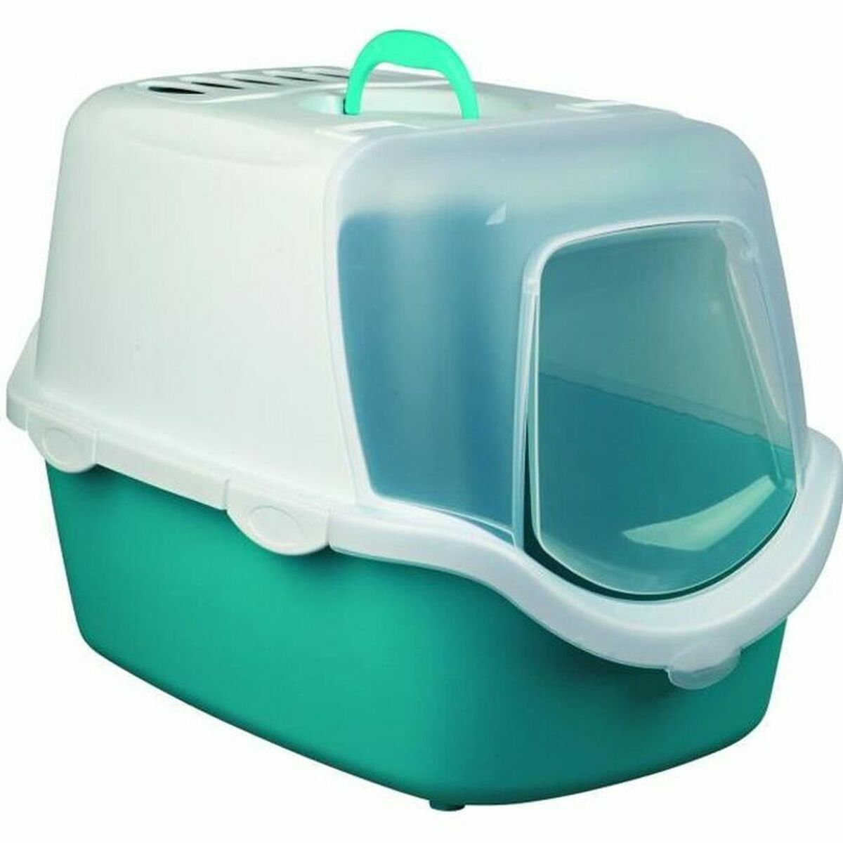 Cat Litter Box Trixie Vico Easy Clean Turquoise White 40 x 40 x 56 cm