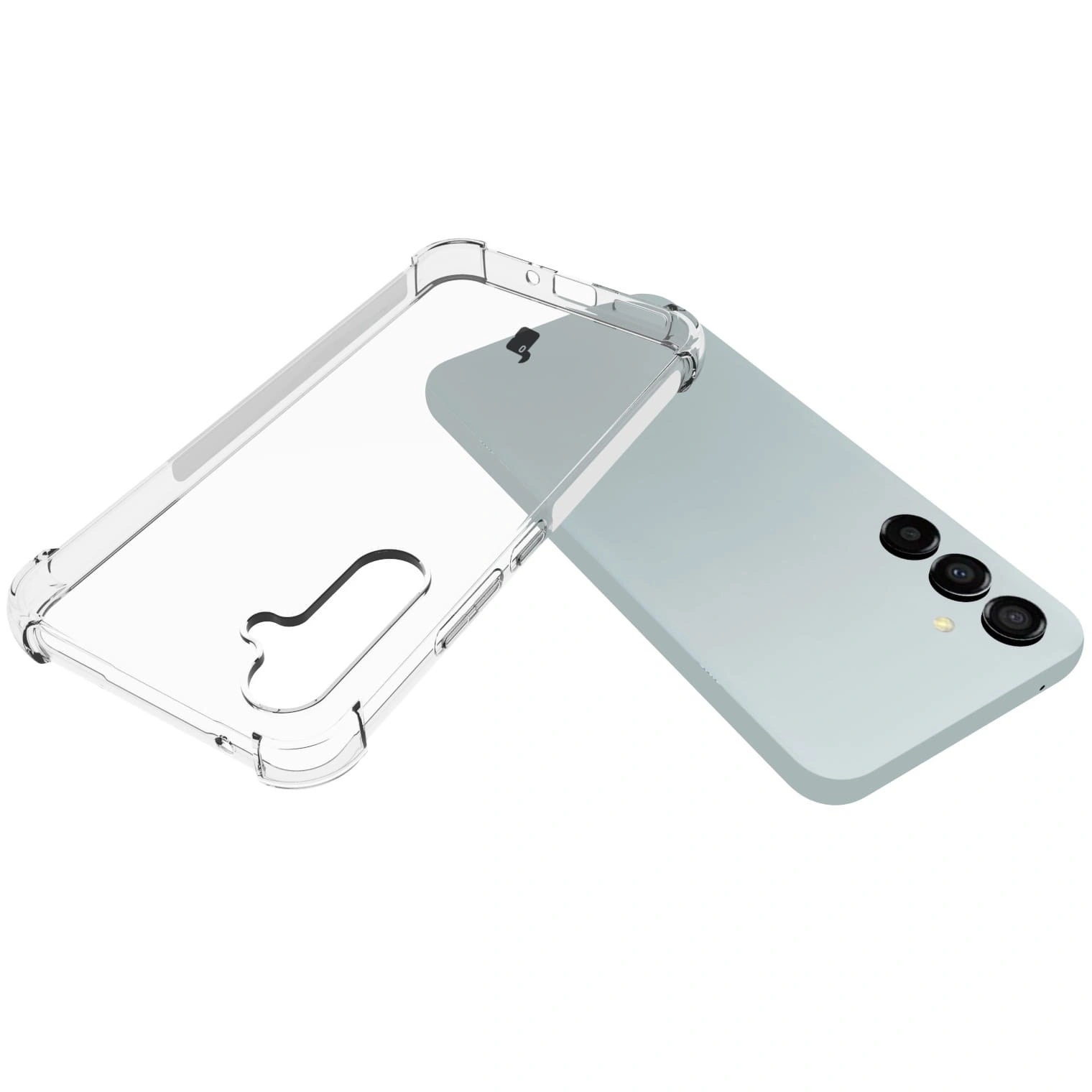 Bizon Case Clear Pack case + 2x screen glass + lens glass Samsung Galaxy A54 5G clear