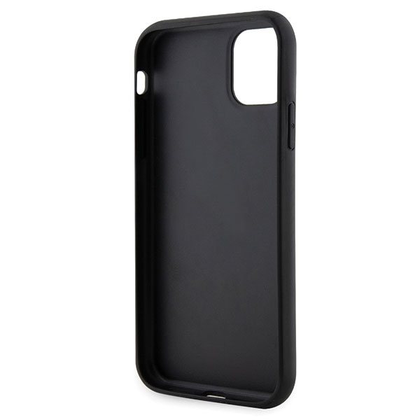 Karl Lagerfeld KLHCN61G2CPK Apple iPhone 11/XR black hardcase Glitter Choupette Patch