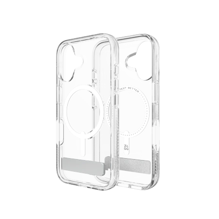 Etui ZAGG Crystal Palace Snap Kickstand Apple iPhone 16 MagSafe (clear)