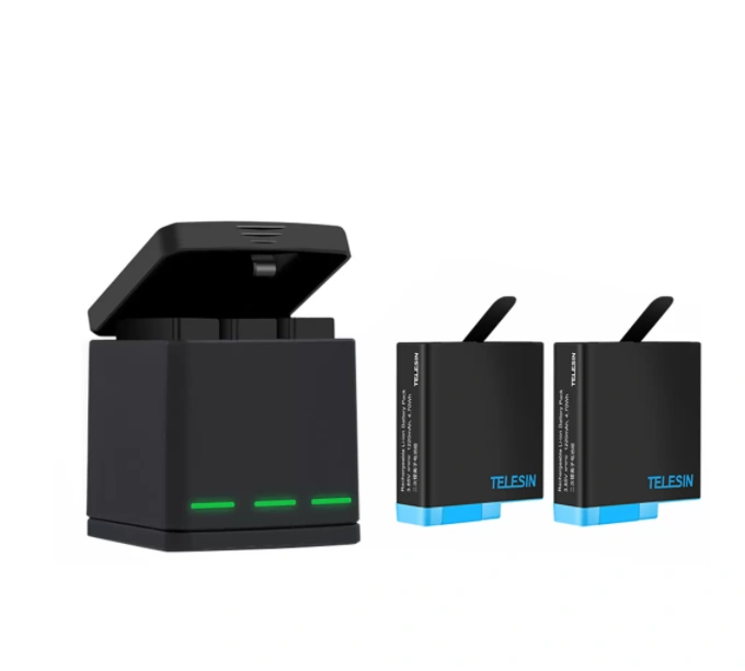 Three-channel charger Telesin Box for GoPro Hero 8 + 2 batteries (GP-BNC-801)